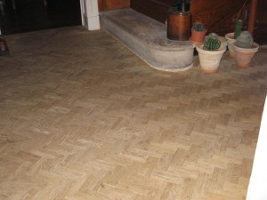 Parquet chêne à bâton rompu 