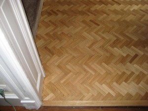 Seuil parquet chêne à bâton rompu